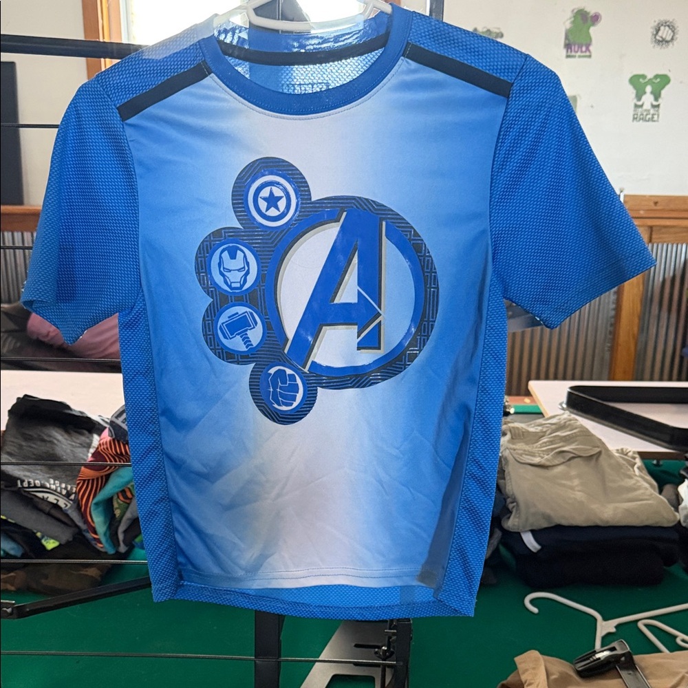 Marvel Blue Avengers Short Sleeve Tee